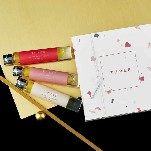 エミング ビラブド バスエッセンス 7.5ml×3本 ¥6500/THREE(11/11発売・限定パッケージ)