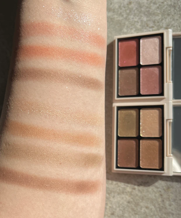 エナモル　アイシャドウ　ニュアンスカラーアイズ　口コミ　オリーブマロンブラウン　マホガニーピンクブラウン　限定　スウォッチ