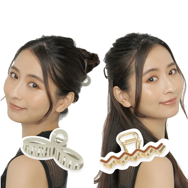 ヘアクリップ ヘアアレンジ 上品 大人 基本 やり方