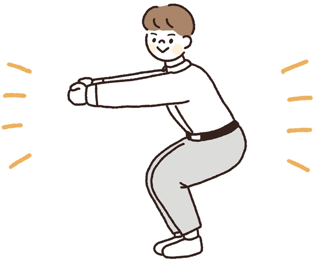 思いついたらすぐ行動派におすすめの休み方 仕事の合間にスクワット