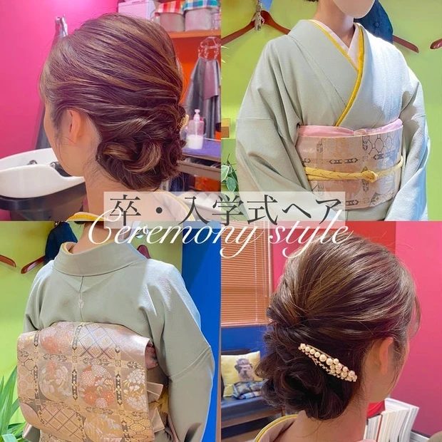 【2位】卒園式・入学式で高評価!30代ママ着物コーデ&ヘアスタイル