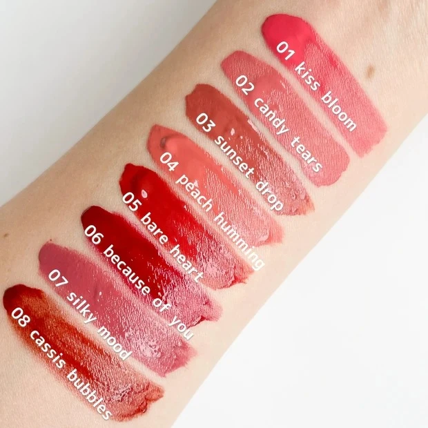 ブルームドロップ リップ&チーク シフォン スウォッチ