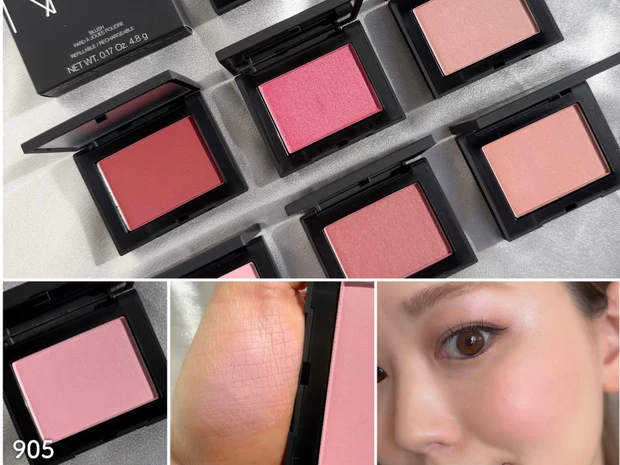 【NARS】名品チーク「ブラッシュ N」の新8色を全色スウォッチ！ アジア限定シェードも登場