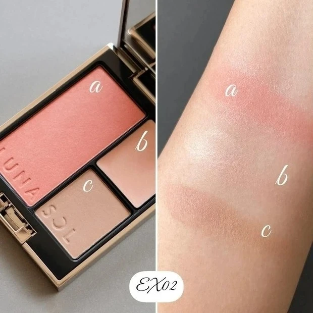 【11月18日数量限定発売】ルナソル シークレットシェイプパレット EX02をスウォッチ