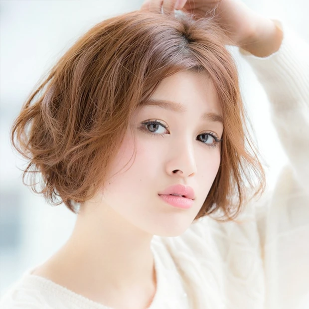 モテの王道はふわふわパーマ♡ 愛されショートボブ