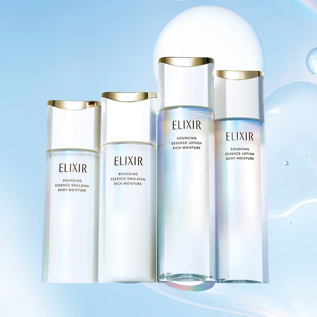 新生エリクシールの化粧水・乳液で育むゆるぎない、ハリに自信
