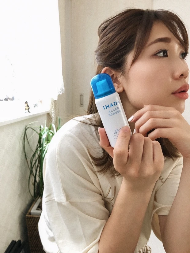 メイクの仕上げに♡IHADAスプレーでアレルギーから肌を守る！_3