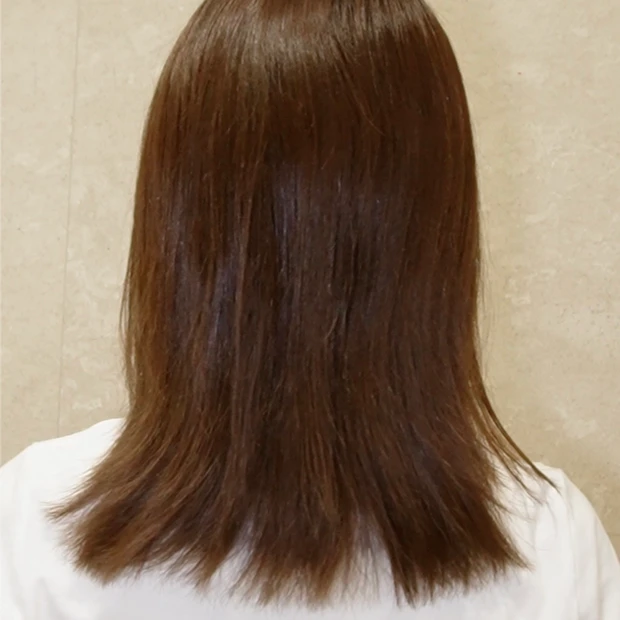 寝起き直後のスタリング前のヘア