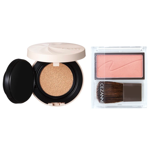 セザンヌ　CEZANNE　チークブラッシュ　セラムクッションファンデーション