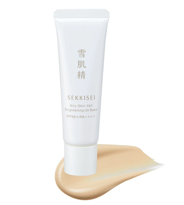 保湿力の高い化粧下地 雪肌精 クリアウェルネス エアリースキンヴェール ブライトアップ UV ベース