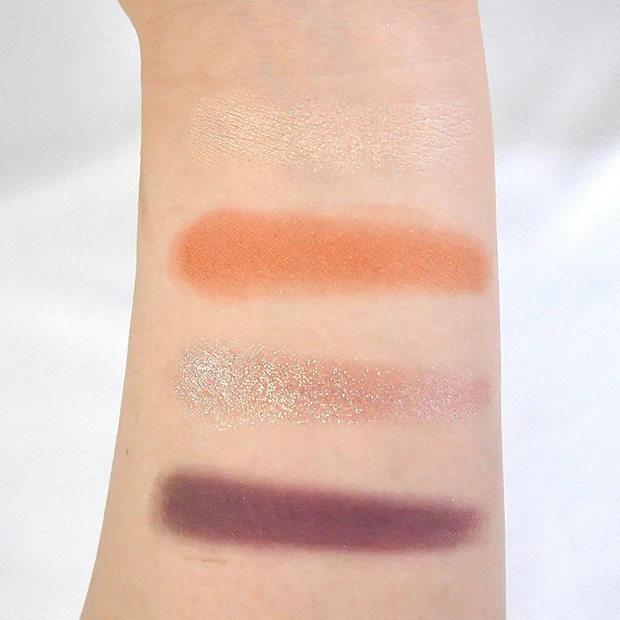 LUNASOL(ルナソル)アイカラーレーション16 Mandarin Garnet(マンダリンガーネット)スウォッチ