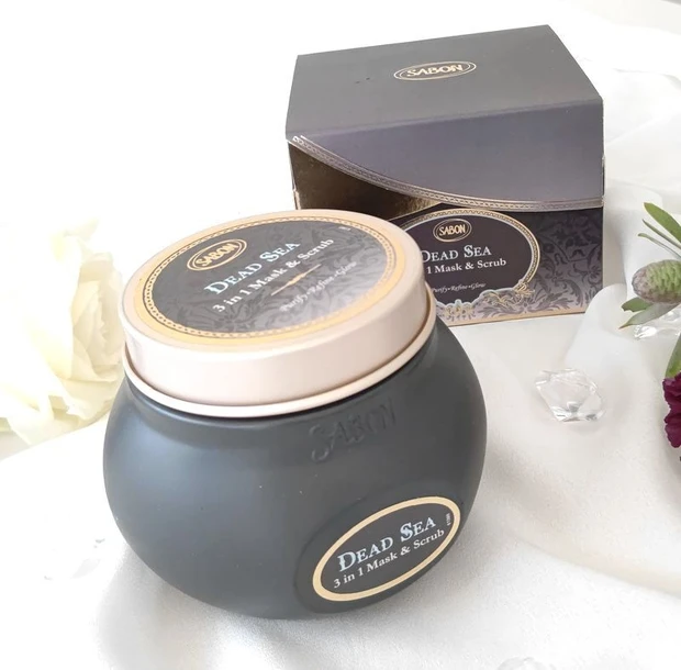 【SABON】死海の泥と自然由来のスクラブ成分を含むヴィーガン処方の漆黒のマスクでスペシャルケア★_6