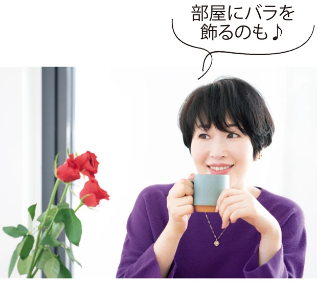 部屋にバラを飾るのも♪