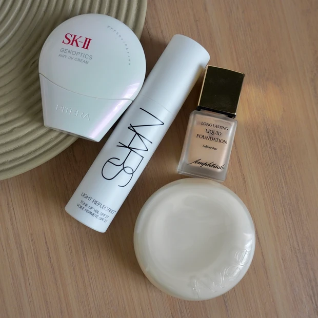 MAQUIA11月号掲載 鈴木えみさんのAIベースメイクに使用した日焼け止め・下地・ファンデ