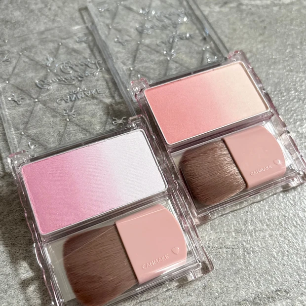 【キャンメイク】ロフト先行発売！グラデーションチークス 01 ベリーヨーグルト 02 モモミルクティ…