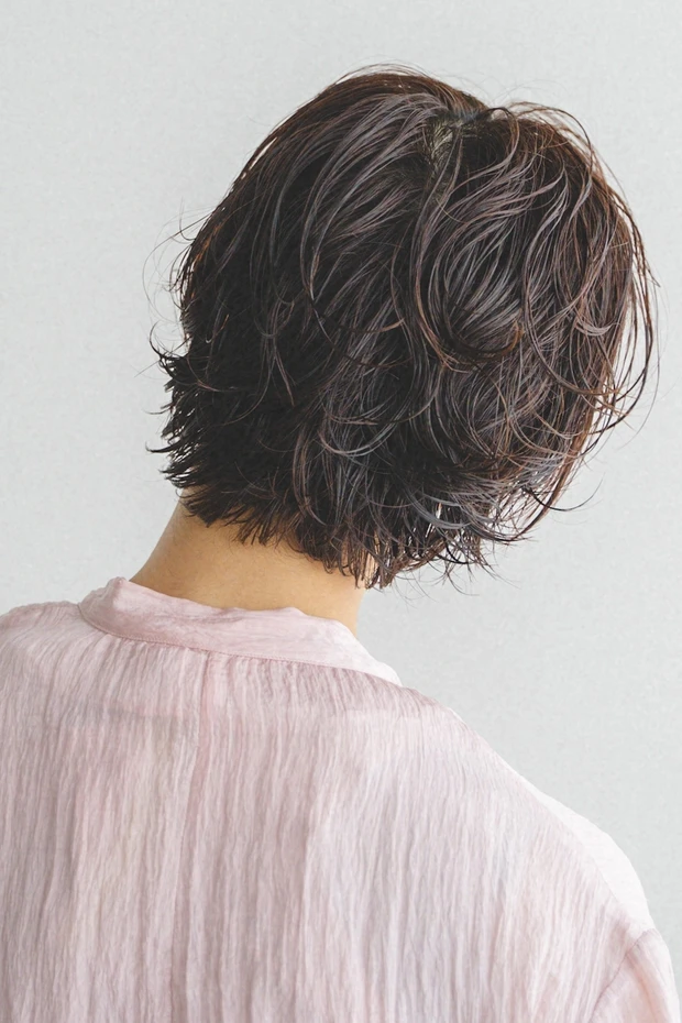 マイナス5歳若見えマッシュショート バック