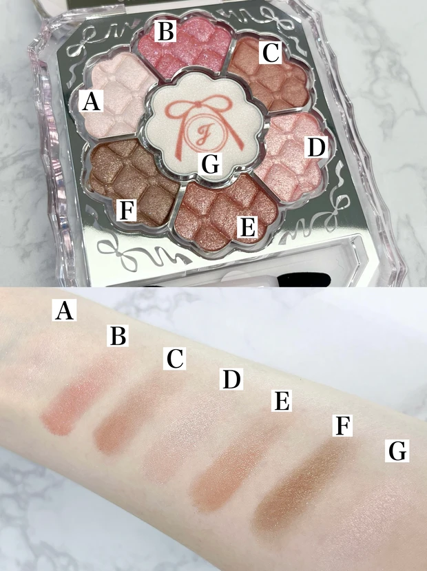 ジルスチュアート ブルームクチュールアイズ リボンファッションショー スウォッチ