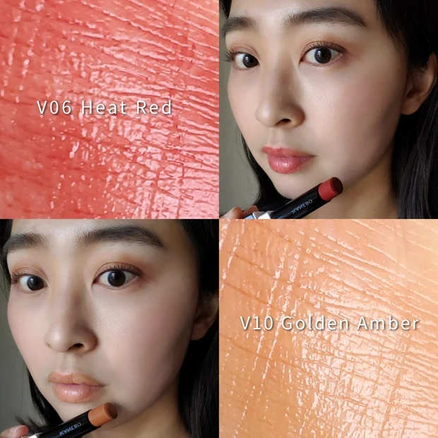 カネボウ ルージュスターヴァイブラント V10スウォッチつけ比べ