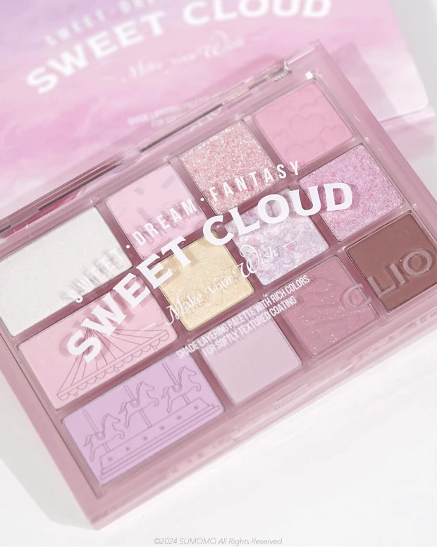 【Qoo10メガ割おすすめ】CLIO新作アイシャドウ✨パステルカラーが揃った夢みたいなパレット☁️😴🍬_1_1