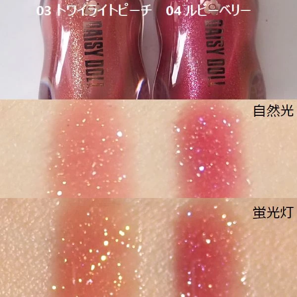 「デイジードール ジュエリー シロップ グロス」スウォッチ