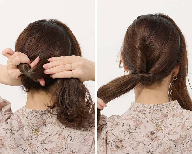 【セルフヘアアレンジ】動画で学ぶ! くるりんぱ、ロープ編み、Uピンの留め方、編み込みの正しいやり方とコツを人気美容師AYAMARさんが解説_7