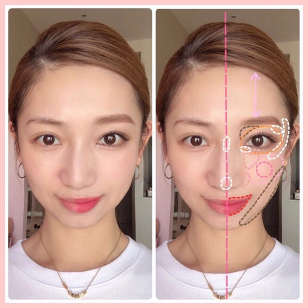 【余白埋めメイク】私的メイクプロセス♡半顔メイクで解説！