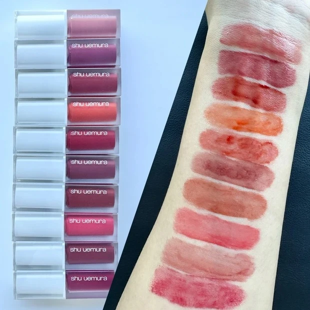 2024年夏新色リップ_シュウ ウエムラ キヌケアグローアップ_スウォッチ