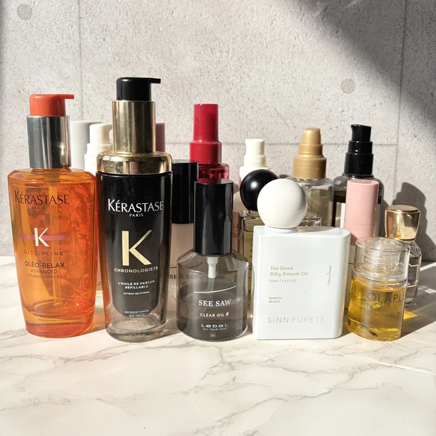 ヘアオイル　使い分け　シンピュルテ　ケラスターゼ　オラプレックス　ルベル SEE SAW