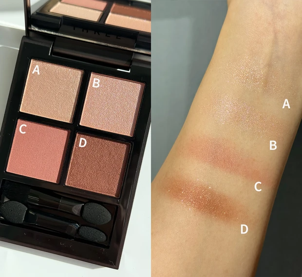 イエベ春 おすすめ アイシャドウ スウォッチ THREE スリー