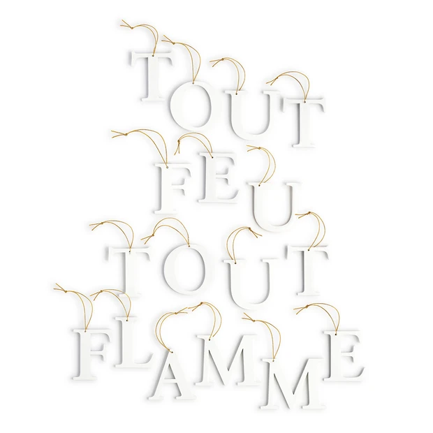 ディプティック レター オーナメント -トゥ・フ・トゥ・フラム