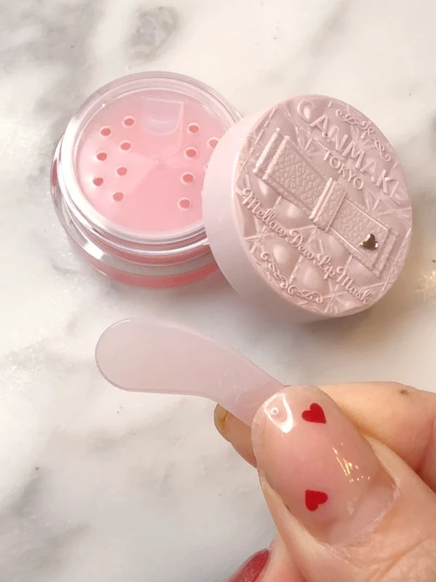 キャンメイク／メロウデューリップマスク（01クリアピンク）　付属スパチュラ