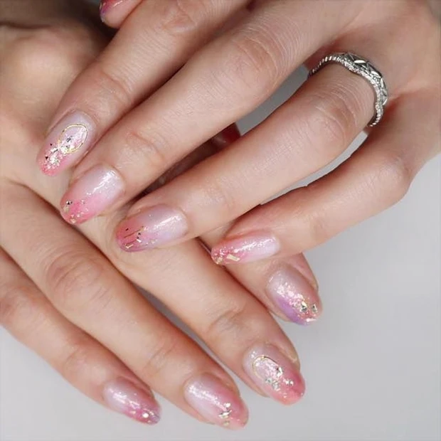 初心者さんでも失敗なし! 簡単春色塗りかけネイル【ギ☆のセルフネイル手本…