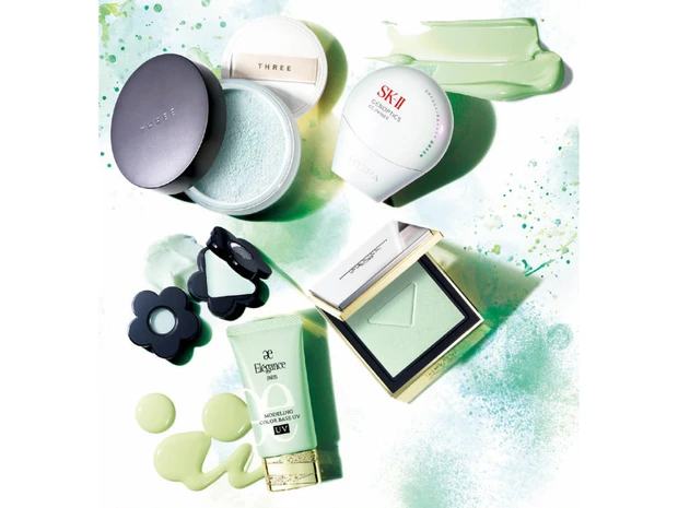 【春新作コスメ速報19選】赤みをカバーするグリーンの化粧下地やSHISEIDOのパウダーなど注目コスメをお届け！