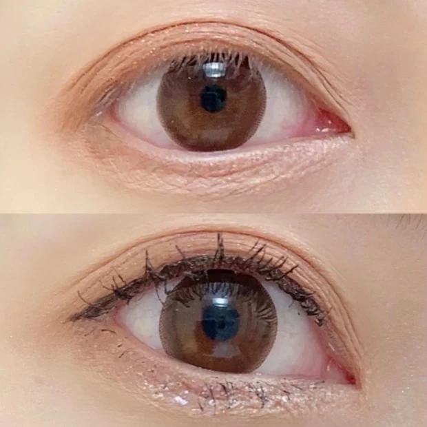 【リリミュウの口コミ・レビュー】リリミュウ インザミラーアイパレット 02 ティーローズを使ったメイク2