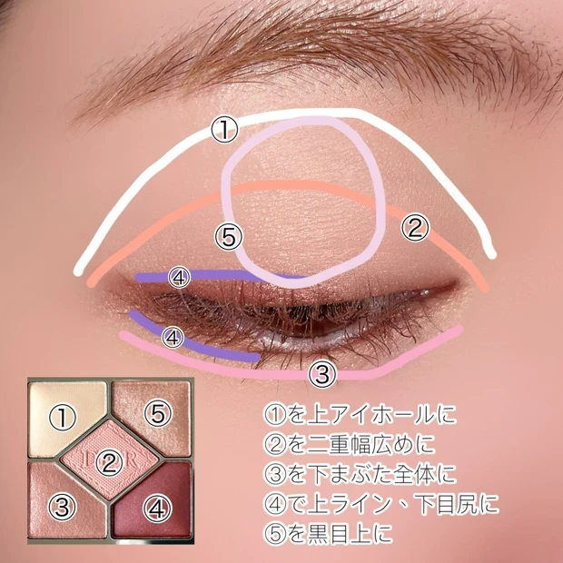 ディオール dior ディオールショウ サンク クルール 743 ローズチュール ブルベおすすめ 使い方