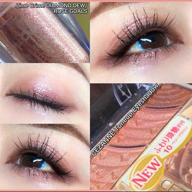 【セザンヌ新色】簡単に盛れる！おすすめプチプラアイシャドウを使った華やかアイメイク_4