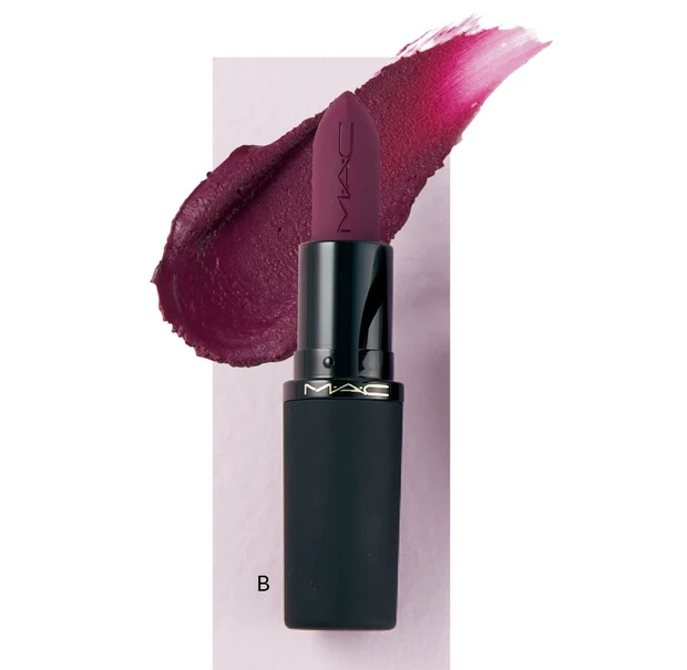 鈴木えみ 2026年春気になるトレンドコスメ M・A・C パウダー キス ヘイジー マット リップスティック オン マイ マインド