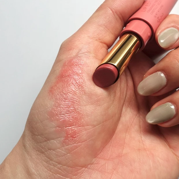 2025MYベスコスリップ④ettusais(エテュセ) リップエディション (ティントルージュ) 12. ベイビーピオニーのスウォッチ