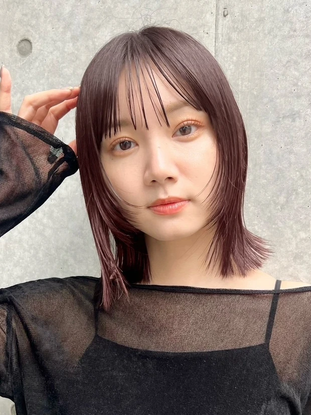 ヘアカタログ　レイヤーボブ　ボブヘア　ストレート　オーダー方法