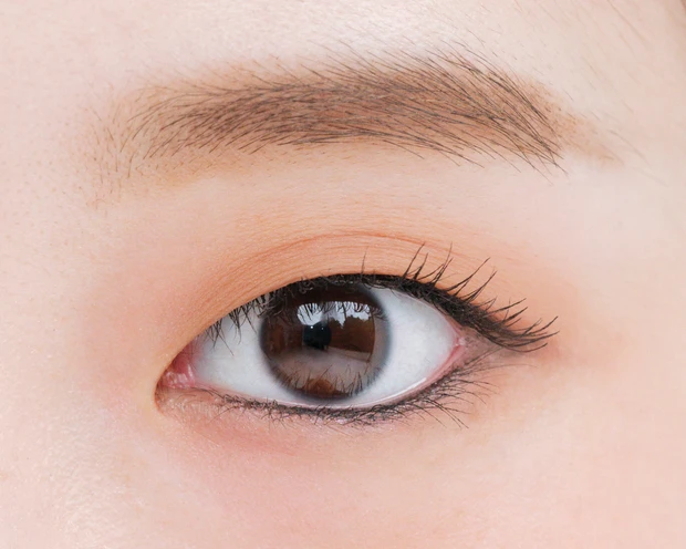 【奥二重メイク】シンプルグラデに黒のインラインで強い眼差しに