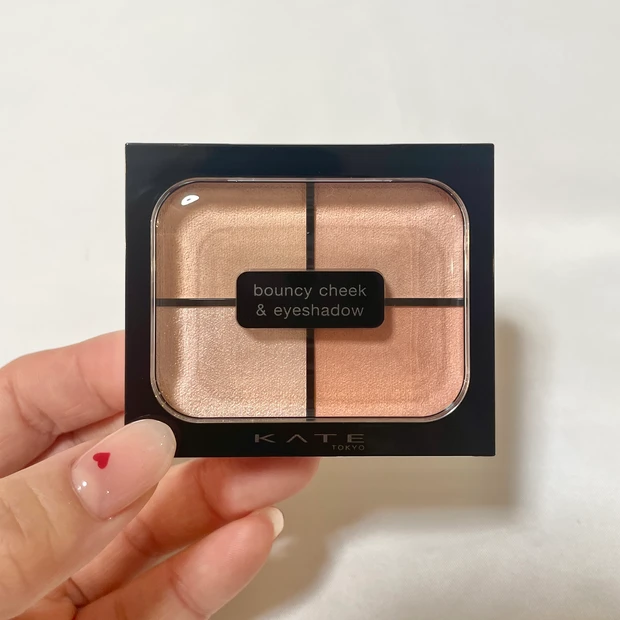 ケイト　バウンシーチークシャドウ　OR-1　パウダリーアプリコット　イエベ春　レビュー