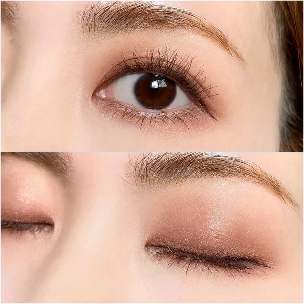 セザンヌ ベージュトーンアイシャドウ　02ロージーベージュ