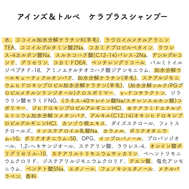 【成分激似】ケラチンシャントリ頂上決戦！ハホニコ ケラテックスvsケラプラスどっちが最強？_5_2