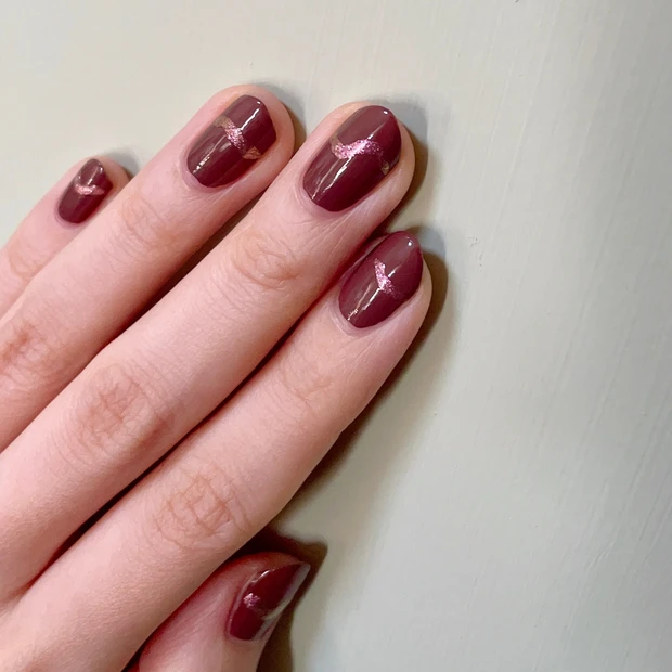 バレンタインニュアンスネイル