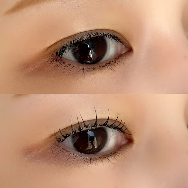 まつ毛パーマ 仕上がり Before After