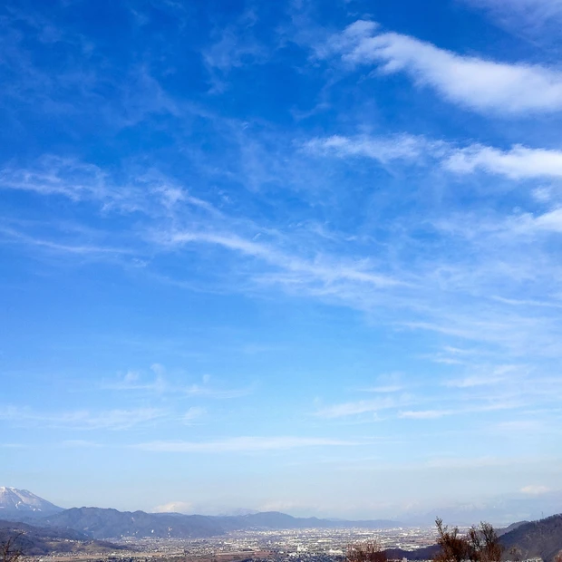 住んでいるところが田舎なので、開放的な空です