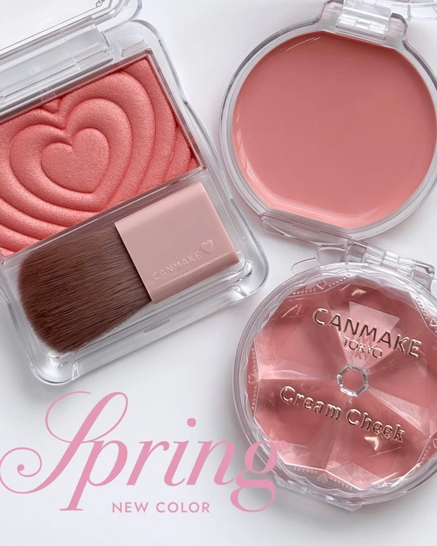 キャンメイク 春新色 チーク2種