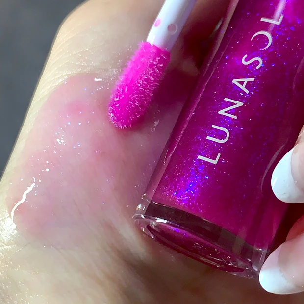 ルナソル イルミネイティングリップオイル EX03 Night Viola スウォッチ