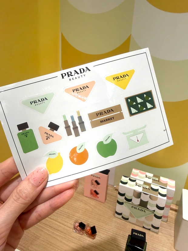 プラダ ビューティ マーケット 　オリジナルマーケットシール