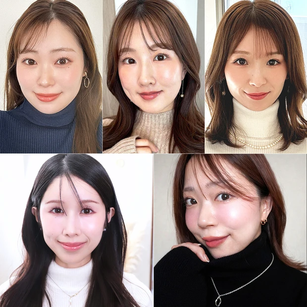 【白・黒・ベーシックカラーのニットに映えるメイク10選】シンプルニットがここまで華やかに!